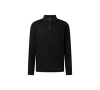 JOOP! Herren Poloshirt, langarm - Varlon, Polokragen, Cornflower-Allover, Baumwolle Schwarz / L L Schwarz