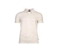 JOOP! Herren Poloshirt - JJ-04Pancrazio, Polokragen, Cornflower-Alloverprint, Baumwolle Natur / M M Weiß