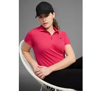 Poloshirt KANGAROOS, Damen, Gr. 44/46, pink (fuchsia), Obermaterial: 100% Baumwolle, unifarben, figurumspielend, Shirts, Kurzarm, unifarben, Polokragen, aus Baumwolle, große Größen (533297-44) fuchsia
