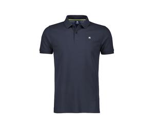 Poloshirt LERROS "Basic Poloshirt in klassischer Passform und Piquéqualität", Herren, Gr. S, blau (night blau), 100% Baumwolle, Shirts (44103657-S) night blau