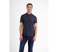 Poloshirt LERROS "COOL & DRY", Herren, Gr. S, blau (classic navy), Single Jersey, Obermaterial: 60% Baumwolle, 40% Polyester, unifarben, normal hüftbedeckend, Rundhals, abgesteppte Kante, Shirts, mit
