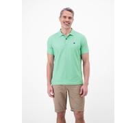 Poloshirt LERROS "COOL & DRY", Herren, Gr. XXL, grün (mint water), Single Jersey, Obermaterial: 60% Baumwolle, 40% Polyester, unifarben, normal hüftbedeckend, Rundhals, abgesteppte Kante, Shirts, mit 