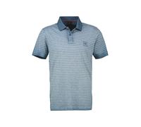 Poloshirt LERROS "Gestreiftes Poloshirt in Großen Größen", Herren, Gr. 5XL, blau (crispy blau), 100% Baumwolle, ohne Ausschnitt, Shirts (86026553-5XL) crispy blau