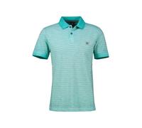 Poloshirt LERROS "Gestreiftes Poloshirt in Großen Größen", Herren, Gr. 5XL, coastal blau, 100% Baumwolle, ohne Ausschnitt, Shirts (57723434-5XL) coastal blau