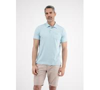 Poloshirt LERROS, Herren, Gr. 3XL, blau (crispy blau), Single Jersey, Obermaterial: 100% Baumwolle, gestreift, regular fit taillenbedeckt, Shirts, mit Streifen Muster (15447316-XXXL) crispy blau