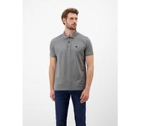 Poloshirt LERROS "LERROS Basic Poloshirt für Herren, unifarben", Herren, Gr. L, grau (platinum grau), 100% Baumwolle, ohne Ausschnitt, Kurzarm, Shirts (98901643-L) platinum grau
