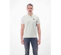 Poloshirt LERROS, Herren, Gr. L, soft teal, Single Jersey, Obermaterial: 100% Baumwolle, unifarben, normal hüftbedeckend, Rundhals, Shirts, Kurzarm mit Logo-Badge (29312202-L) soft teal
