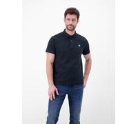 Poloshirt LERROS "Poloshirt mit Waffelstruktur aus 100 % Baumwolle", Herren, Gr. L, classic navy, 100% Baumwolle, ohne Ausschnitt, Shirts (67018243-L) classic navy