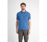 Poloshirt LERROS, Herren, Gr. M, blau (cobalt blau), Single Jersey, Obermaterial: 97% Baumwolle, 3% Elasthan, unifarben, casual, regular fit taillenbedeckt, Kurzarm, Shirts, mit Logo Stickerei (900034
