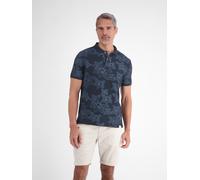Poloshirt LERROS, Herren, Gr. M, classic navy, Single Jersey, Obermaterial: 100% Baumwolle, bedruckt, geblümt, regular fit hüftbedeckend, Rundhals, Bündchen, Shirts, Sommer-Polo in floraler Optik (751