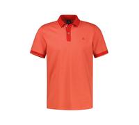 Poloshirt LERROS, Herren, Gr. M, vivid rot, Piqué, Obermaterial: 100% Baumwolle, unifarben, normal hüftbedeckend, Rundhals, Bündchen, Shirts, Kurzarm mit Logostickerei und abgesetzten Ärmeln und Krage