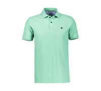 Poloshirt LERROS, Herren, Gr. XL, mint water, Single Jersey, Obermaterial: 60% Baumwolle, 40% Polyester, unifarben, normal hüftbedeckend, Rundhals, Shirts, mit Logo-Stickerei, kurzarm (38783336-XL) mi