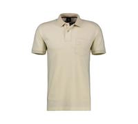Poloshirt LERROS "LERROS Herren Piqué-Poloshirt in Großen Größen", Herren, Gr. 3XL, weiß (broken weiß), 100% Baumwolle, ohne Ausschnitt, Kurzarm, Shirts (33072401-XXXL) broken weiß