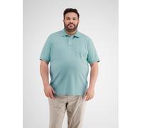 Poloshirt LERROS "LERROS Herren Piqué-Poloshirt in Großen Größen", Herren, Gr. 5XL, coastal blau, 100% Baumwolle, ohne Ausschnitt, Kurzarm, Shirts (91423427-5XL) coastal blau