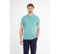 Poloshirt LERROS "LERROS Herren Poloshirt in gewaschener Optik", Herren, Gr. M, coastal blau, 100% Baumwolle, ohne Ausschnitt, Kurzarm, Shirts (62127065-M) coastal blau