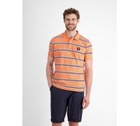 Poloshirt LERROS "LERROS Herren Poloshirt in Rugby-Optik", Herren, Gr. M, pale papaya, 100% Baumwolle, ohne Ausschnitt, Shirts (26635425-M) pale papaya