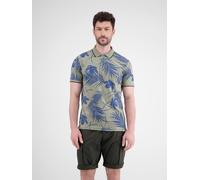 Poloshirt LERROS "LERROS Modisches Poloshirt, sommerlich gemustert", Herren, Gr. XL, tinted grau, 100% Baumwolle, Rundhals, Shirts (51392955-XL) tinted grau