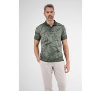 Poloshirt LERROS "LERROS Poloshirt *Floral Lines*", Herren, Gr. S, grün (chilled olive), 100% Baumwolle, Shirts Poloshirt (23931965-S)
