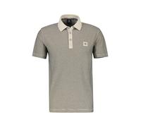Poloshirt LERROS "LERROS Poloshirt mit abgesetztem Kragen", Herren, Gr. 6XL, beige (light dune beige), 100% Baumwolle, Shirts (72358519-6XL) light dune beige