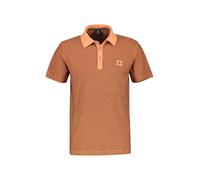 Poloshirt LERROS "LERROS Poloshirt mit abgesetztem Kragen", Herren, Gr. 6XL, orange (mellow peach), 100% Baumwolle, Shirts (21244742-6XL) mellow peach