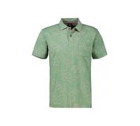 Poloshirt LERROS "LERROS Poloshirt mit Stretchanteil in Übergrößen", Herren, Gr. 3XL, grün (sage grün), 95% Baumwolle, 5% Elasthan, Rundhals, Shirts Poloshirt (23153814-XXXL)