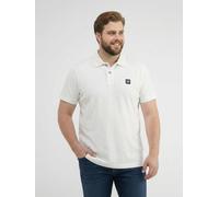 LERROS Maskulines Poloshirt mit griffiger Struktur in großen Größen - Broken White 5XL