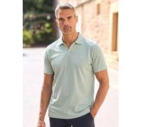 Poloshirt LERROS "Modernes Poloshirt mit Jaquard-Muster und knopflosem Kragen", Herren, Gr. XL, bay grün, 100% Baumwolle, ohne Ausschnitt, Shirts (52982861-XL) bay grün