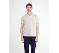 LERROS Modernes Poloshirt mit Jaquard-Muster und knopflosem Kragen - Broken White XL