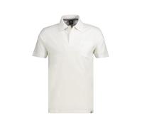 Poloshirt LERROS "Polo in Jersey-Qualität mit Brusttasche aus reiner Baumwolle", Herren, Gr. XXL, weiß (broken weiß), 100% Baumwolle, ohne Ausschnitt, Shirts (83129519-XXL) broken weiß