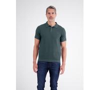 Poloshirt LERROS "Polohemd in legerer Strickoptik aus griffiger Baumwolle", Herren, Gr. XXL, grün (cedar grün), 100% Baumwolle, ohne Ausschnitt, Shirts (44863407-XXL) cedar grün