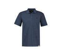Poloshirt LERROS "Poloshirt aus Jaquard mit Waffelstruktur in Vintage-Optik", Herren, Gr. XL, blau (classic navy), 96% Baumwolle, 4% Elasthan, ohne Ausschnitt, Shirts (81513313-XL) classic navy