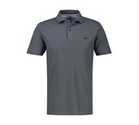 Poloshirt LERROS "Poloshirt, COOL & DRY und Logo-Stitch", Herren, Gr. 3XL, lava grau, 60% Baumwolle, 40% Polyester, ohne Ausschnitt, Shirts, Trocknet schnell, angenehm kühl, pflegeleicht, kurzarm, ein