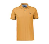 Poloshirt LERROS "Poloshirt, COOL & DRY und Logo-Stitch", Herren, Gr. M, dull peach, 60% Baumwolle, 40% Polyester, ohne Ausschnitt, Shirts, Trocknet schnell, angenehm kühl, pflegeleicht, kurzarm, einf