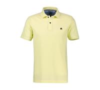 Poloshirt LERROS "Poloshirt, COOL & DRY und Logo-Stitch", Herren, Gr. XXL, lemon water, 60% Baumwolle, 40% Polyester, ohne Ausschnitt, Shirts, Trocknet schnell, angenehm kühl, pflegeleicht, kurzarm, e