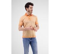 Poloshirt LERROS "Poloshirt, gestreift in Strukturqualität", Herren, Gr. M, rosa (gentle peach), 100% Baumwolle, Shirts (61365318-M) gentle peach