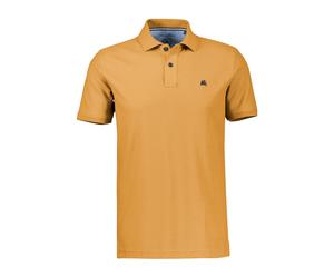 Poloshirt LERROS "Poloshirt Herren COOL & DRY atmungsaktiv Piqué", Herren, Gr. M, dull peach, 60% Baumwolle, 40% Polyester, ohne Ausschnitt, Shirts, Trocknet schnell, angenehm kühl, pflegeleicht, kurz