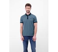 Poloshirt LERROS, Damen, Gr. 3XL, classic navy, Piqué, Obermaterial: 100% Baumwolle, unifarben, normal hüftbedeckend, Rundhals, Bündchen, Shirts, Kurzarm mit Logostickerei und abgesetzten Ärmeln und K