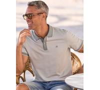 Poloshirt LERROS "Poloshirt in 2-Tone-Optik", Herren, Gr. 3XL, storm grau, 100% Baumwolle, ohne Ausschnitt, Shirts (53720508-XXXL) storm grau