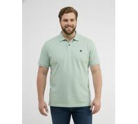 Poloshirt LERROS "Poloshirt in Cool-&-Dry-Piquéqualität, große Größen", Herren, Gr. 5XL, grün (bay grün), 60% Baumwolle, 40% Polyester, ohne Ausschnitt, Shirts (81009311-5XL) bay grün