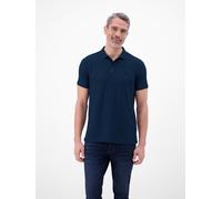 Poloshirt LERROS "COOL & DRY", Herren, Gr. XL, storm blau, Single Jersey, Obermaterial: 60% Baumwolle, 40% Polyester, unifarben, normal hüftbedeckend, Rundhals, abgesteppte Kante, Shirts, mit Logo-Sti