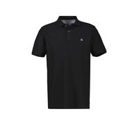 Poloshirt LERROS "Poloshirt mit COOL & DRY in GROSSEN GRÖSSEN", Herren, Gr. 5XL, schwarz, 60% Baumwolle, 40% Polyester, ohne Ausschnitt, Shirts, Übergröße, Feuchtigkeitsregulierend, angenehm kühl, Pfl
