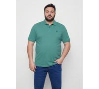 Poloshirt LERROS "Poloshirt mit COOL & DRY in GROSSEN GRÖSSEN", Herren, Gr. 5XL, soft teal, 60% Baumwolle, 40% Polyester, ohne Ausschnitt, Shirts, Übergröße, Feuchtigkeitsregulierend, angenehm kühl, P