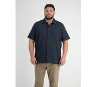 Poloshirt LERROS "Poloshirt mit durchgehender Knopfleiste, große Größen", Damen, Gr. 4XL, classic navy, 85% Baumwolle, 12% Polyester, 3% Elasthan, Rundhals, Shirts (84943657-4XL) classic navy