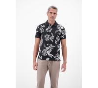 Poloshirt LERROS, Herren, Gr. XXL, classic navy, Piqué, Obermaterial: 100% Baumwolle, bedruckt, geblümt, normal hüftbedeckend, Rundhals, Bündchen, Shirts, Kurzarm mit floralem Allover-Print (24815935-