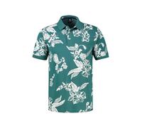 LERROS Poloshirt mit floralem All-over-Print, grosse Größen - Soft Teal 3XL
