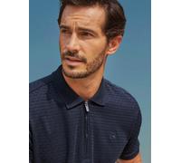 LERROS Poloshirt mit Reißverschlusskragen in Strukturqualität - Classic Navy XXL