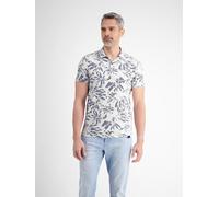 Poloshirt LERROS "Poloshirt mit Stretchanteil", Herren, Gr. M, weiß (broken weiß), 95% Baumwolle, 5% Elasthan, ohne Ausschnitt, Shirts Poloshirt (97549134-M)