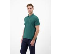 Poloshirt LERROS, Herren, Gr. L, mint water, Single Jersey, Obermaterial: 100% Baumwolle, unifarben, normal hüftbedeckend, Rundhals, Shirts, Kurzarm mit Logo-Badge (16161445-L) mint water