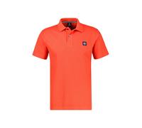 Poloshirt LERROS "Poloshirt mit Waffelstruktur, grosse Größen", Herren, Gr. 3XL, vivid rot, 100% Baumwolle, ohne Ausschnitt, Shirts (76710547-XXXL) vivid rot