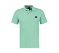 Poloshirt LERROS "Poloshirt mit Waffelstruktur, grosse Größen", Herren, Gr. 5XL, mint water, 100% Baumwolle, ohne Ausschnitt, Shirts (29620602-5XL) mint water